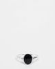 Kingsley Ryan Kingsley Ryan black oval ring in sterling silver - 1