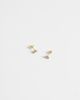 Kingsley Ryan Kingsley Ryan clear gem set cluster stud earrings in 14ct gold plated - 3