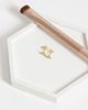 Kingsley Ryan Kingsley Ryan clear gem set cluster stud earrings in 14ct gold plated - 4