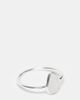 Kingsley Ryan Kingsley Ryan clear gemstone ring in silver - 1