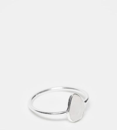 Kingsley Ryan Kingsley Ryan clear gemstone ring in silver