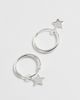 Kingsley Ryan Kingsley Ryan dangley star hoops in sterling silver - 3