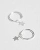 Kingsley Ryan Kingsley Ryan dangley star hoops in sterling silver - 4