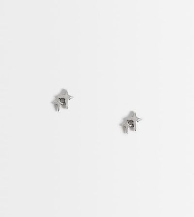 Kingsley Ryan Kingsley Ryan double cross stud earrings in sterling silver