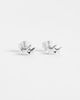 Kingsley Ryan Kingsley Ryan double cross stud earrings in sterling silver - 3