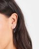 Kingsley Ryan Kingsley Ryan double gem and chain single earring in sterling silver - 1