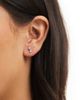 Kingsley Ryan Kingsley Ryan double gem stud earrings in sterling silver - 1