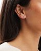 Kingsley Ryan Kingsley Ryan double gem stud earrings in sterling silver - 3