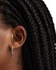 Kingsley Ryan Kingsley Ryan embossed 16mm hoop earrings in sterling silver - 2