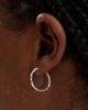 Kingsley Ryan Kingsley Ryan embossed 16mm hoop earrings in sterling silver - 3