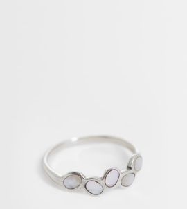 Kingsley Ryan Kingsley Ryan enamel cluster ring in sterling silver