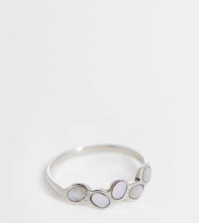 Kingsley Ryan Kingsley Ryan enamel cluster ring in sterling silver