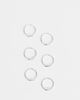 Kingsley Ryan Kingsley Ryan Exclusive sterling silver set of 3 tiny hoops - 1