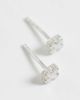 Kingsley Ryan Kingsley Ryan faux pearl clover stud in sterling silver - 2