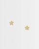 Kingsley Ryan Kingsley Ryan flat star stud earrings in gold-plated silver - 1