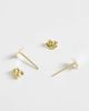 Kingsley Ryan Kingsley Ryan flat star stud earrings in gold-plated silver - 4