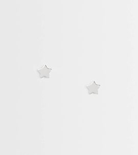 Kingsley Ryan Kingsley Ryan flat star stud earrings in sterling silver