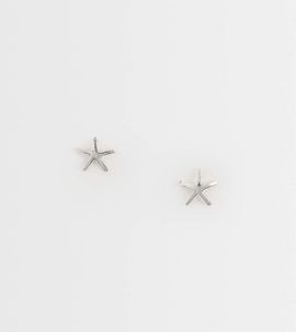 Kingsley Ryan Kingsley Ryan flat starfish stud earrings in sterling silver