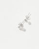 Kingsley Ryan Kingsley Ryan gem and faux pearl drop stud earrings in sterling silver - 3
