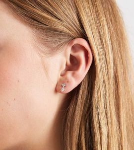 Kingsley Ryan Kingsley Ryan gem set square drop earrings in sterling silver