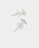 Kingsley Ryan Kingsley Ryan gemset bow stud earrings in sterling silver - 3