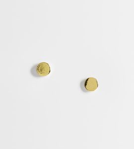 Kingsley Ryan Kingsley Ryan gold plated 5mm flat stud earrings