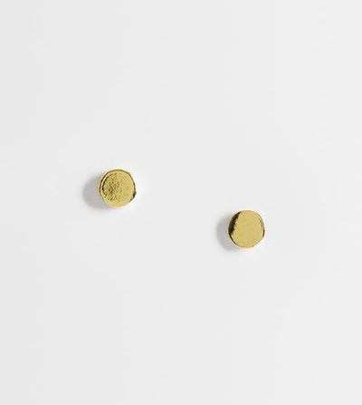 Kingsley Ryan Kingsley Ryan gold plated 5mm flat stud earrings