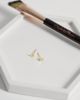 Kingsley Ryan Kingsley Ryan gold plated 5mm flat stud earrings - 2
