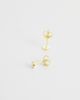 Kingsley Ryan Kingsley Ryan gold plated 5mm flat stud earrings - 3