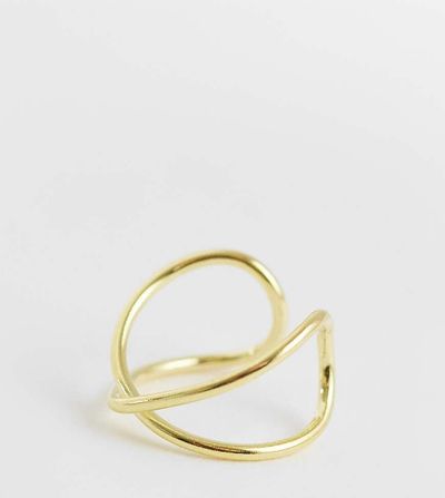 Kingsley Ryan Kingsley Ryan gold plated crossover ear cuff