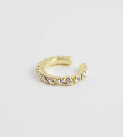 Kingsley Ryan Kingsley Ryan gold plated pavé ear cuff