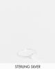 Kingsley Ryan Kingsley Ryan hammered circle ring in sterling silver - 1