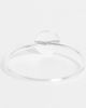 Kingsley Ryan Kingsley Ryan hammered circle ring in sterling silver - 4