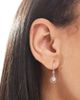 Kingsley Ryan Kingsley Ryan hoop earrings with round crystal drop in sterling silver - 1
