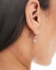 Kingsley Ryan Kingsley Ryan hoop earrings with round crystal drop in sterling silver - 2