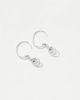 Kingsley Ryan Kingsley Ryan hoop earrings with round crystal drop in sterling silver - 3