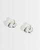 Kingsley Ryan Kingsley Ryan knot stud earrings in silver plated - 1
