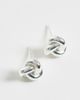 Kingsley Ryan Kingsley Ryan knot stud earrings in silver plated - 3