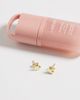 Kingsley Ryan Kingsley Ryan large flat heart stud earrings in 14kt gold plated brass - 2