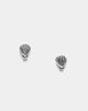 Kingsley Ryan Kingsley Ryan mini seashell stud earrings in silver - 1