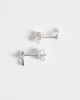 Kingsley Ryan Kingsley Ryan petal stud earrings in sterling silver - 3