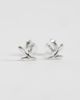Kingsley Ryan Kingsley Ryan petal stud earrings in sterling silver - 4