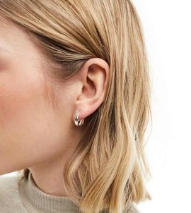 Kingsley Ryan Kingsley Ryan rounded 14mm hoop earrings in sterling silver