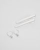 Kingsley Ryan Kingsley Ryan shell charm hoop earrings in sterling silver - 2