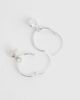 Kingsley Ryan Kingsley Ryan shell charm hoop earrings in sterling silver - 4
