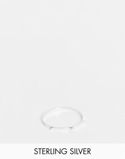 Kingsley Ryan Kingsley Ryan spike ring in sterling silver