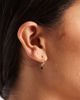 Kingsley Ryan Kingsley Ryan star drop hoop earrings in gold plated - 1
