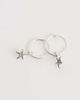 Kingsley Ryan Kingsley Ryan starfish charm hoop earrings in sterling silver - 4