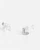 Kingsley Ryan Kingsley Ryan sterling silver crystal gem heart stud earrings - 2