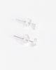 Kingsley Ryan Kingsley Ryan sterling silver crystal gem heart stud earrings - 4
